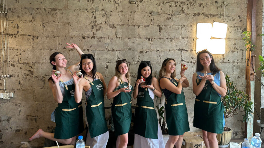 Không gian workshop, workshop nước hoa, nước hoa DIY, NOTE – The Scent Lab