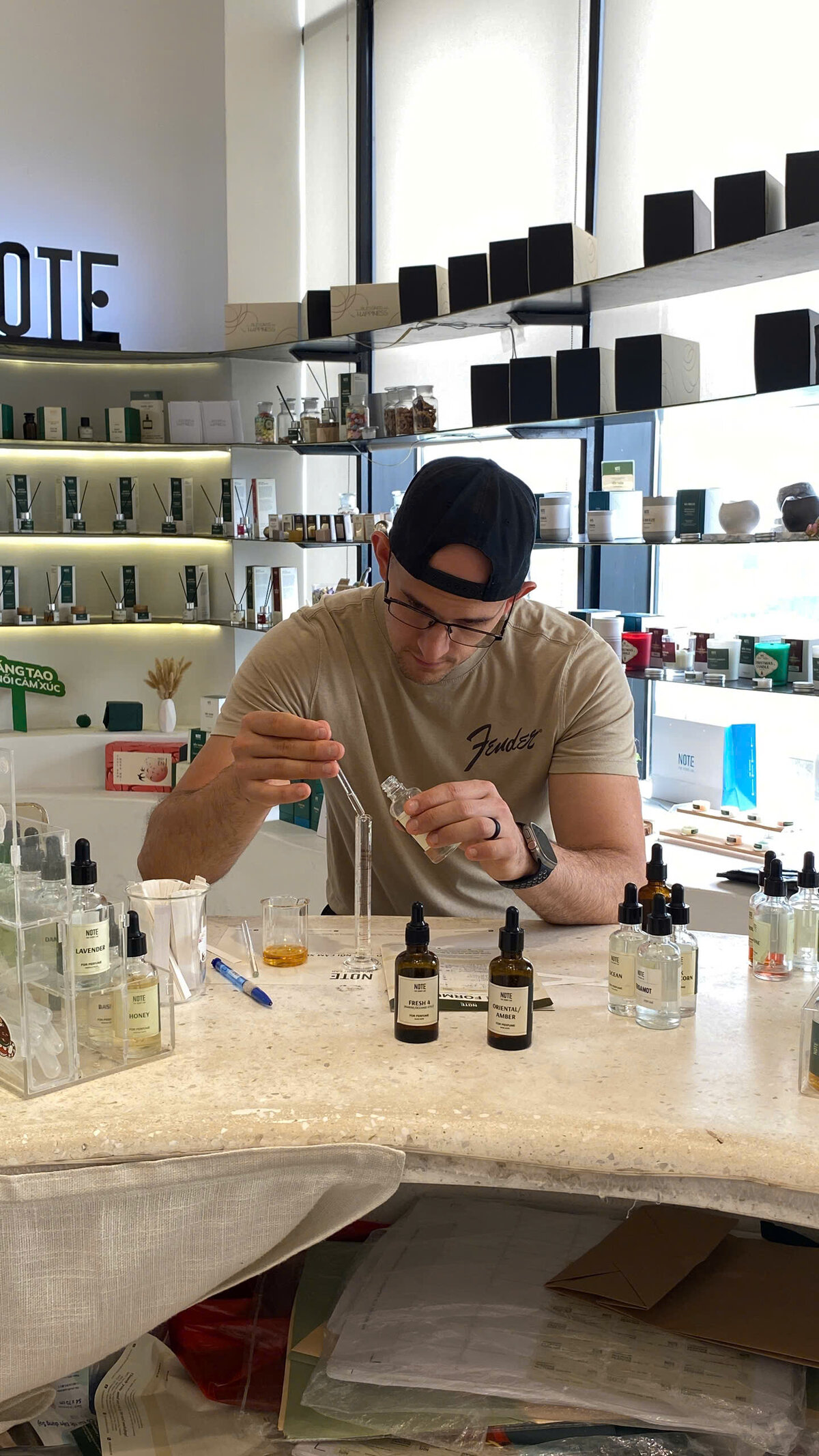 Chai nước hoa tự pha chế