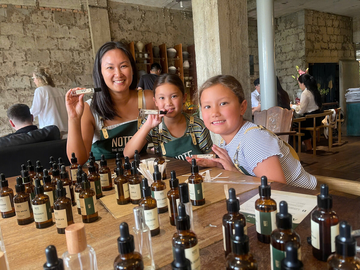 Chai nước hoa tự pha chế tại NOTE workshop